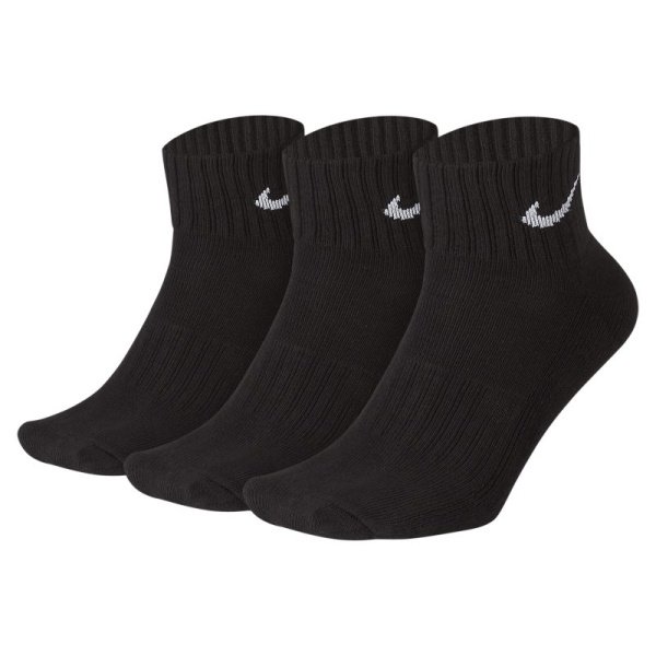 Nike Cushion Trainingsenkelsokken (3 paar) - Zwart