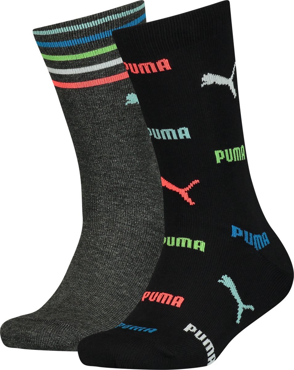 Puma - Kids Logo AOP Sock - Jongens Sokken-39 - 42