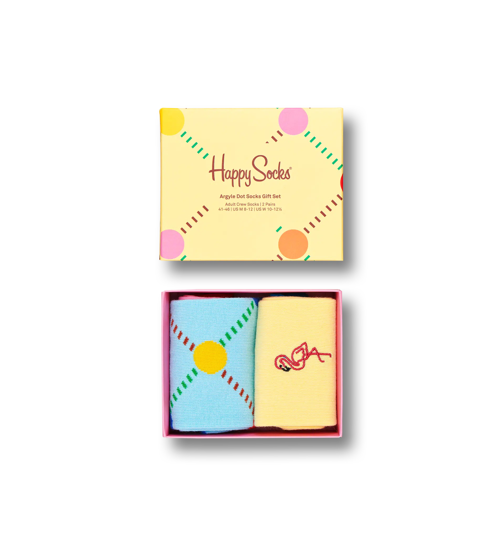 2-Pack Argyle Dot Socks Gift Set