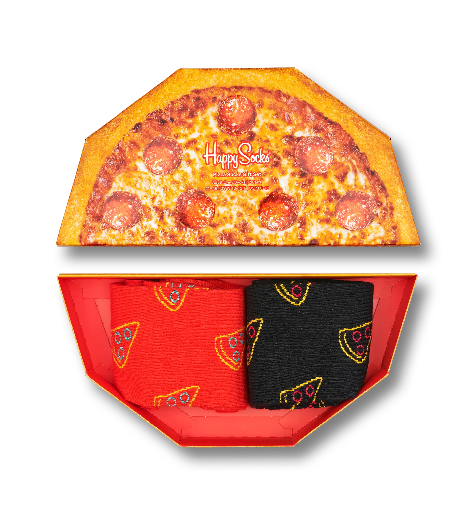 2-Pack Pizza Socks Gift Set