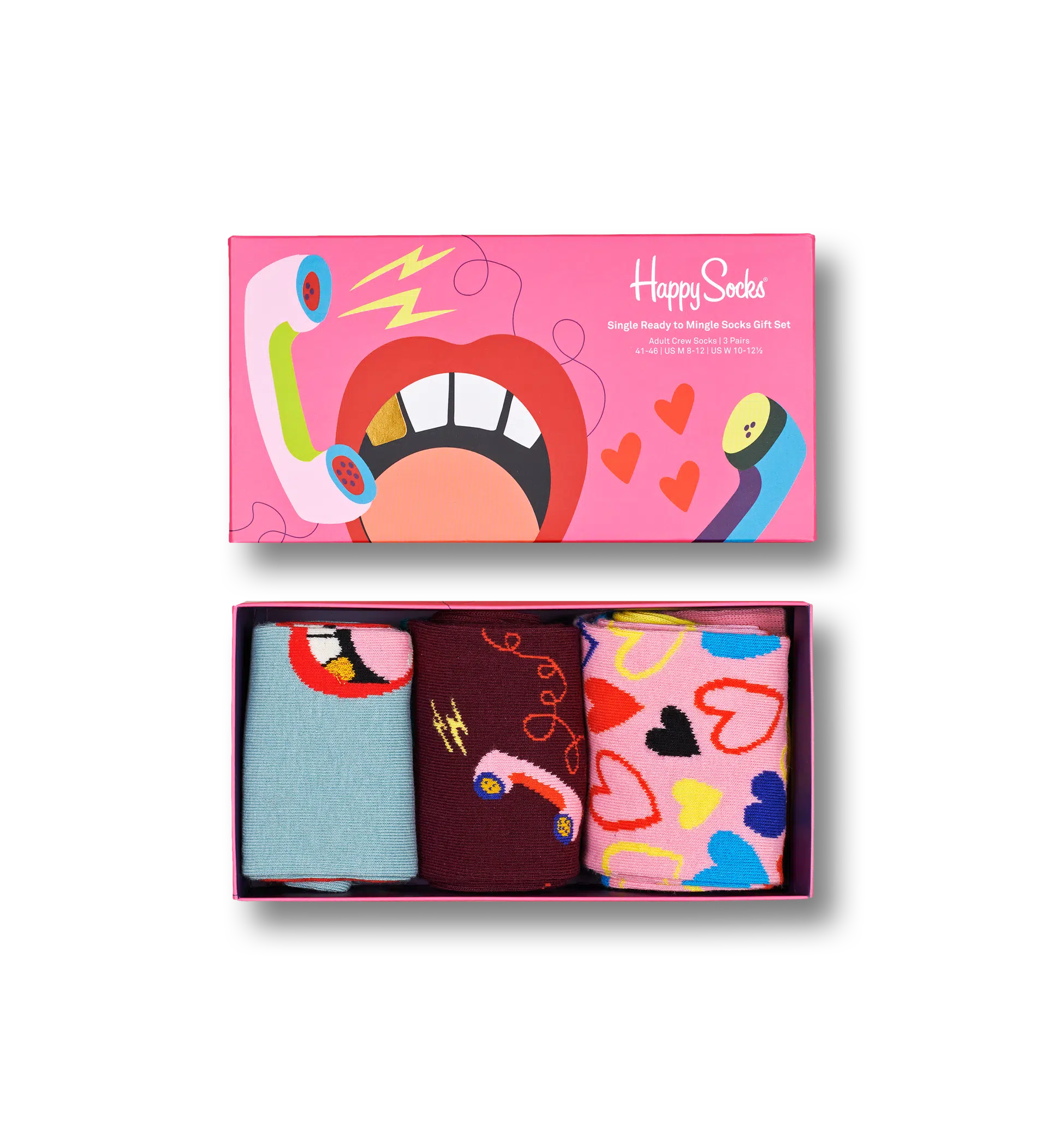 3-Pack Single Ready To Mingle Socks Gift Set