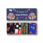 4-Pack Gingerbread Cookies Socks Gift Set
