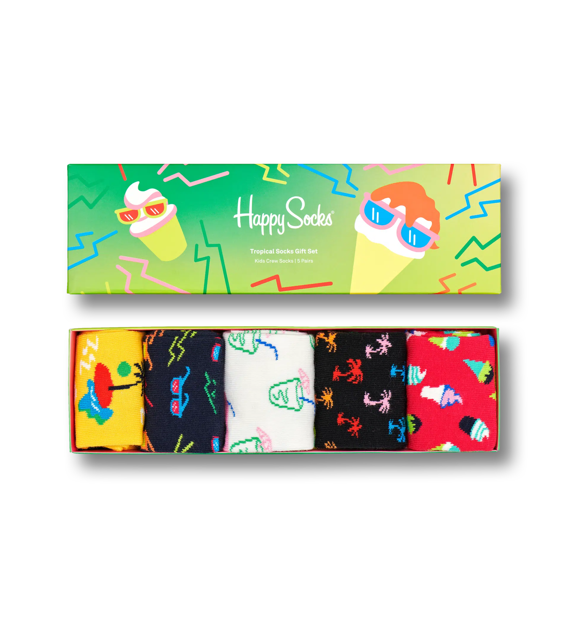 5-Pack Tropical Socks Gift Set