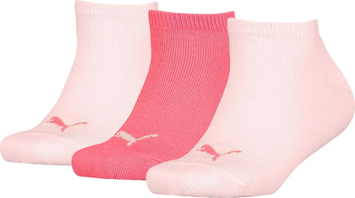 Puma - Kids Invisible 3P - Roze Sokken-27 - 30