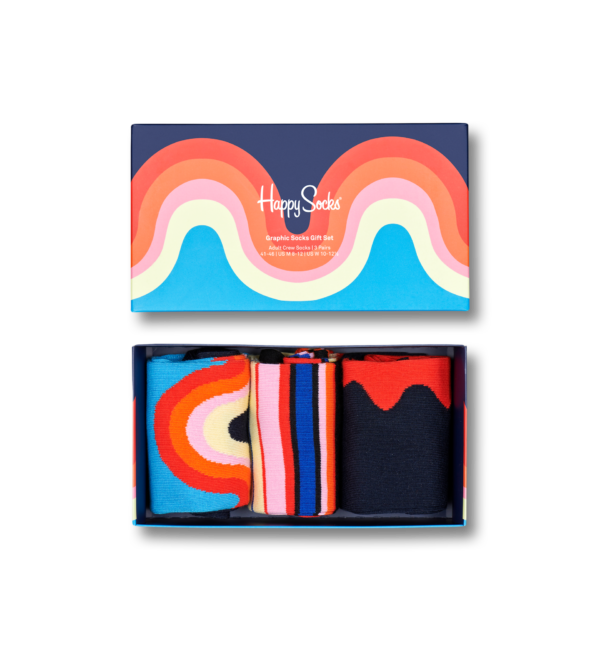 3-Pack Graphic Socks Gift Set
