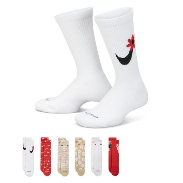 Nike Everyday Plus Cushioned Crew sokken voor kids (6 paar) - Meerkleurig