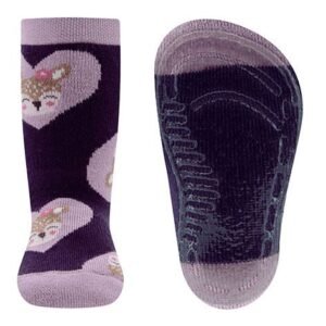 Anti-slip sokken met hertjes en hartjes