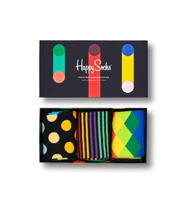 Classic Multi-color Sokken Cadeauset 3st | Happy Socks