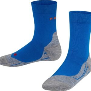 FALKE RU4 Hardloopsokken anti blaren, anti zweet functioneel garen sportsokken kinderen blauw - Maat 35-38