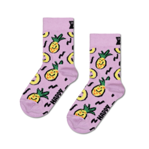 Light Purple Pineapple Crew Socks