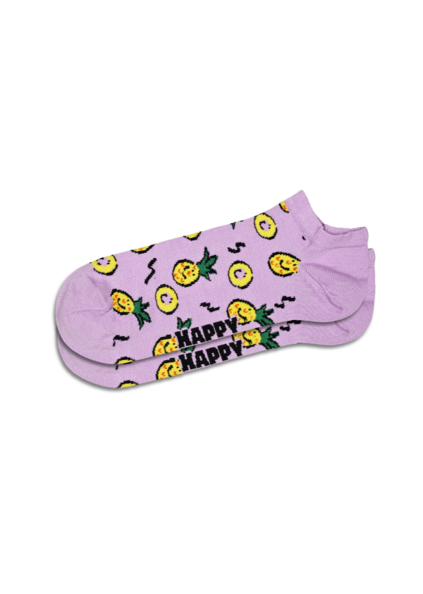Light Purple Pineapple Low Socks