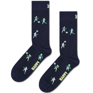 Navy Football Crew Socks