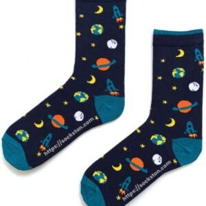 Sockston Socks - Galaxy Socks - Dark - verjaardag - kindersokken - cadeau - Grappige Sokken - Vrolijke Sokken
