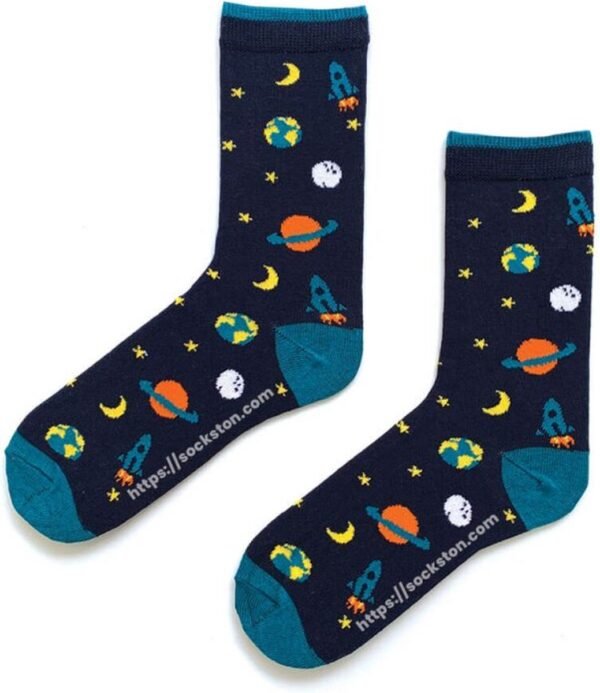 Sockston Socks - Galaxy Socks - Dark - verjaardag - kindersokken - cadeau - Grappige Sokken - Vrolijke Sokken