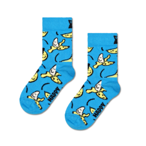 Turquoise Banana Crew Socks